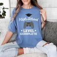 High School Graduation Shirt Video Gamer Nerd Geek Game Women's Comfort Colors T-Shirt Blue Jean