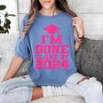 I'm Done Class Of 2024 Pink Girls Women Graduation Women's Comfort Colors T-Shirt Blue Jean