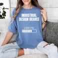 Industrial Degree Loading Student Graduation Women's Comfort Colors T-Shirt Blue Jean