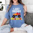 I Just Crushed Preschool Monster Graduation Pre-K Shirt Women's Comfort Colors T-Shirt Blue Jean