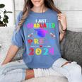 I Just Graduated Pre k Graduation 2024 Pre-Kindergarten Women's Comfort Colors T-Shirt Blue Jean