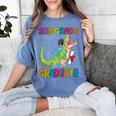 Kids 2nd Grade Graduate Dinosaur Trex 2nd Grade Graduation Women's Comfort Colors T-Shirt Blue Jean