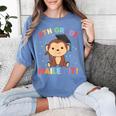 Kids 8th Grade Nailed It Monkey Graduation Women's Comfort Colors T-Shirt Blue Jean