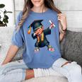Kids Boys Grad Dabbing Graduation Class Of 2025 Women's Comfort Colors T-Shirt Blue Jean