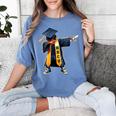 Kids HBCU Boys Grad Dabbing Graduation Women's Comfort Colors T-Shirt Blue Jean