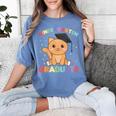 Kids Kindergarten Graduate Cat Graduation Women's Comfort Colors T-Shirt Blue Jean