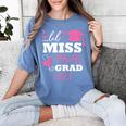 Kids Little Miss Pre-K Grad Preschool Prek Graduation 2025 Women's Comfort Colors T-Shirt Blue Jean