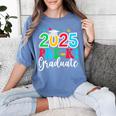 Kids Pre-K Graduate 2025 Preschool Graduation Class Of 2025 Kids Women's Comfort Colors T-Shirt Blue Jean