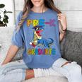 Kids Pre-K Graduate Dinosaur T-Rex Pre Kindergarten Graduation Women's Comfort Colors T-Shirt Blue Jean