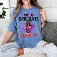 Kids Pre K Graduation Flossing Girl Nailed It Graduate Girls Women's Comfort Colors T-Shirt Blue Jean