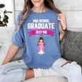 Kids Princess Girl Preschool Graduate 2018 Graduation Pre-K Women's Comfort Colors T-Shirt Blue Jean