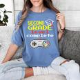 Kids Second Grade Graduation Video Game Shirt Women's Comfort Colors T-Shirt Blue Jean