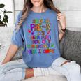 Kids So Long Kindergarten Here I Come Pre-K Graduation Graduate Women's Comfort Colors T-Shirt Blue Jean