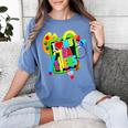 Kids Teens Graduation I Heart My Teachers I Love My Teachers Women's Comfort Colors T-Shirt Blue Jean