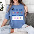 Kindergarten To 1st Grade Graduation T Shirt Women's Comfort Colors T-Shirt Blue Jean