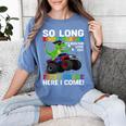 Kindergarten Graduate 2025 Kindergarten Graduation Dino Trex Women's Comfort Colors T-Shirt Blue Jean