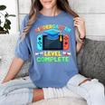 Kindergarten Level Complete Graduation Class 2025 Gamer Boys Women's Comfort Colors T-Shirt Blue Jean