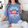 Last Day Of School Adios Kindergarten Graduation Kids Girls Women's Comfort Colors T-Shirt Blue Jean