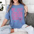 My Last First Day Senior 2026 Coquette Pink Bow Graduation Women's Comfort Colors T-Shirt Blue Jean