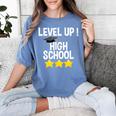 Level Up High School 8th Grade Graduation T-Shirt Women's Comfort Colors T-Shirt Blue Jean