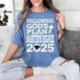 Masters Degree Graduation 2025 Christian MSW MPH MBA Women's Comfort Colors T-Shirt Blue Jean