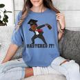 Masters Graduation Mastered It Dabbing Man Tee Women's Comfort Colors T-Shirt Blue Jean