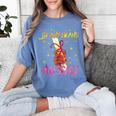 By Any Means Necessary Graduation HBCU Educated Girl Women's Comfort Colors T-Shirt Blue Jean