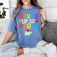 Moving Up To Pre-K Teacher Student Kid Graduation T-Shirt Women's Comfort Colors T-Shirt Blue Jean