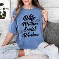 MSW Mom Graduation T-Shirt Social Worker Wife Mother Women's Comfort Colors T-Shirt Blue Jean
