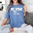 New Nurse Est 2019 Nursing School Graduation Women's Comfort Colors T-Shirt Blue Jean