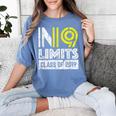 No Limits Cool Class Of 2019 Graduation Women's Comfort Colors T-Shirt Blue Jean
