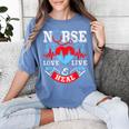 Nurse Live Love Heal Graduation Appreciation Valentines Day Women's Comfort Colors T-Shirt Blue Jean
