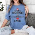 Nurse Practitioner Graduation FNP MSN Nurses Week Women's Comfort Colors T-Shirt Blue Jean
