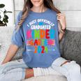 I Officially Graduated Kindergarten Graduation 2024 Women's Comfort Colors T-Shirt Blue Jean