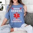 Paramedic School Graduation Shirt Survivor Women's Comfort Colors T-Shirt Blue Jean
