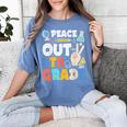Peace Out 5th Grade Fifth Grade Graduation T-Shirt Women's Comfort Colors T-Shirt Blue Jean