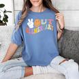 Peace Out Elementary Graduation Graduate Class Of 2025 Women's Comfort Colors T-Shirt Blue Jean
