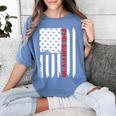 PhD Survivor Graduation American Flag Shirt Degree Tee Women Kids Men Women's Comfort Colors T-Shirt Blue Jean