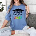 Pre-K -12th Grade Hand Prints Space Graduation Class Of 2037 Women's Comfort Colors T-Shirt Blue Jean