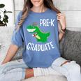 Preschool Graduation Preschooler Dinosaur Pre-K Dino Kids Women's Comfort Colors T-Shirt Blue Jean