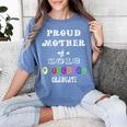 Preschool Graduation Proud Mother Of Class 2018 Women's Comfort Colors T-Shirt Blue Jean