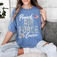 Proud Air Force Cousin US Air Force Graduation Cousin Tee Women's Comfort Colors T-Shirt Blue Jean