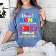 Proud Aunt Of 2023 Pre-K Graduate Senior Graduation Matching Women's Comfort Colors T-Shirt Blue Jean
