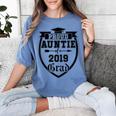 Proud Auntie Of a 2019 Grade Aunt Graduation Women's Comfort Colors T-Shirt Blue Jean
