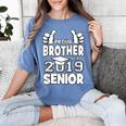 Proud Brother Of A 2019 Senior School Graduation Shirt Women's Comfort Colors T-Shirt Blue Jean