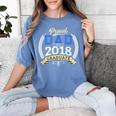 Proud Dad Of A 2018 Graduate Shirt Graduation Grad Women's Comfort Colors T-Shirt Blue Jean