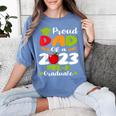 Proud Dad Of 2023 Pre K Graduate Graduation Women's Comfort Colors T-Shirt Blue Jean