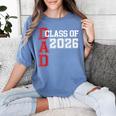 Proud Dad Of A 2026 Graduate Grad Senior Father Graduation Women's Comfort Colors T-Shirt Blue Jean