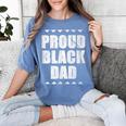 Proud Dad Father's Day Graduation Holiday Women's Comfort Colors T-Shirt Blue Jean