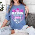 Proud Grandma Of a 2018 Grad Graduation Family Women's Comfort Colors T-Shirt Blue Jean